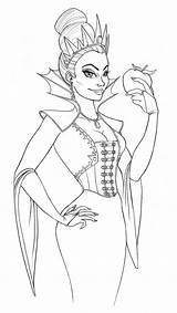 Queen Evil Coloring Pages Upon Time Once Template Sketch sketch template