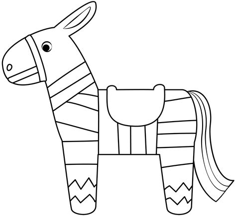 pinata donkey template printable word searches