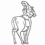 Coloring Princess Pages Horse Riding Her Printable Print Girl Little Beautiful Color Barbie Momjunction Ariel Getdrawings sketch template