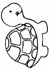 Turtle Outline Template Drawing Sea Templates Tortoise Easy Coloring Colouring Cartoon Pages Turtles Snapping Simple Draw Line Shell Crafts Printable sketch template