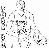 Coloring Kobe Bryant Pages sketch template