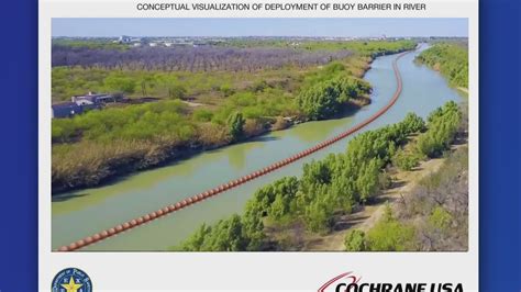 texas  deploy floating barrier  rio grande  border wfaacom