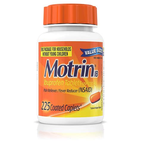 motrin ib ibuprofen mg tablets  fever muscle aches headache  pain relief  ct
