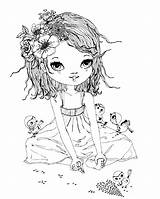 Digi Rose Stamp Lili Coloring Pages Stamps Drawings Printable Uploaded User sketch template
