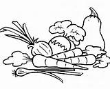 Gambar Mewarnai Sayuran sketch template