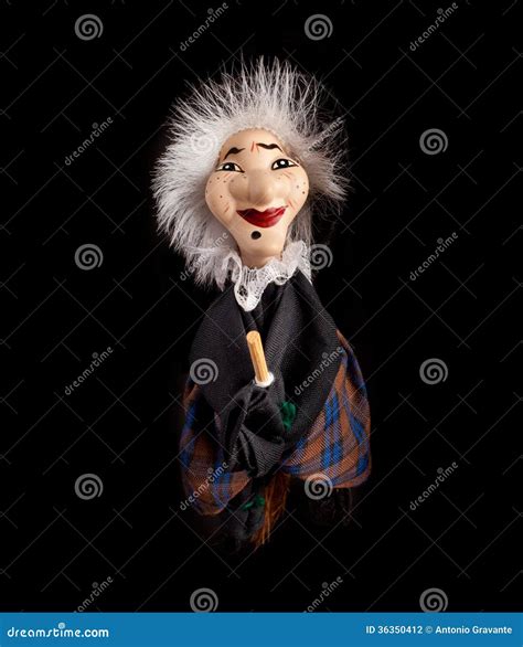 befana witch  flying broom stock photo image  tradition