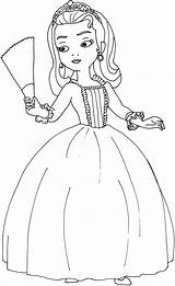 Sofia Amber Coloring First Princess Pages sketch template