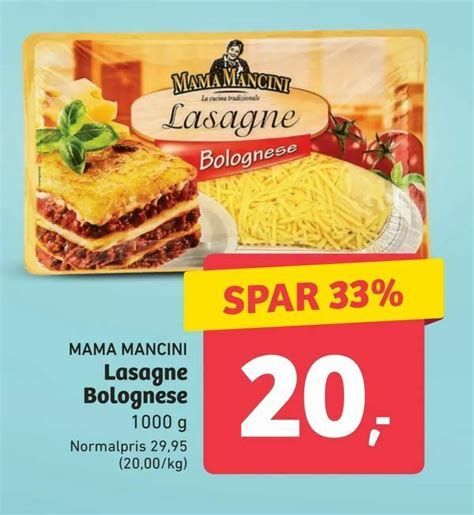 lasagne bolognese tilbud hos aldi
