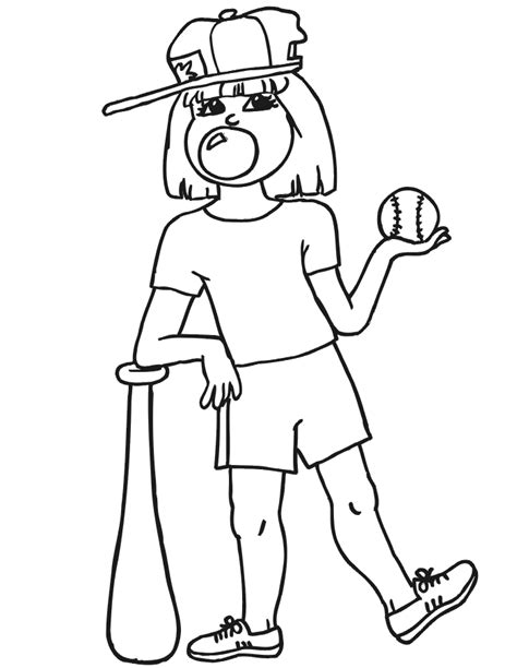 printable softball coloring pages  kids  adults