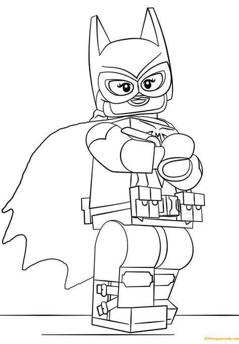 lego batman batgirl coloring page  printable coloring pages