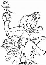 Coloring Land Before Time Pages Foot Printable Color Kids Print Little Dinosaur Cera Colouring Sheets Petrie Book Cartoon Dinosaurs Spike sketch template
