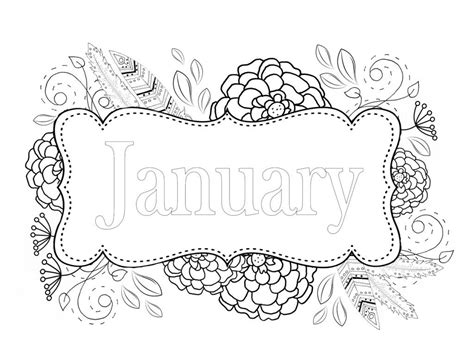 printable january coloring pages printable word searches