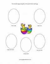 Easter French Worksheet Coloring Children sketch template