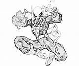 Iron Fist Marvel Coloring Pages Capcom Vs Template Spider Sketch sketch template