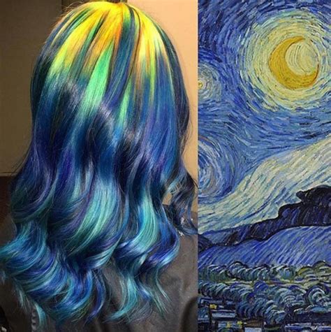 hair colourist creates stunning hair  inspired  famous paintings
