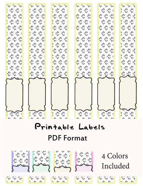 soap label template templates printable  label templates