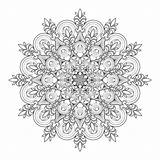 Fleur Lilie Downloadable Kreise Malvorlagen Digitaler Circles sketch template