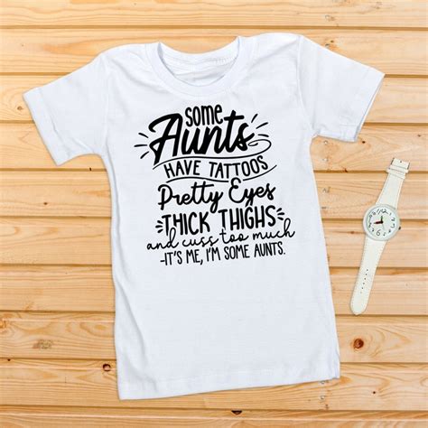 Funny Aunt T Aunt Svg Aunt Shirt Thick Thighs From Etsy