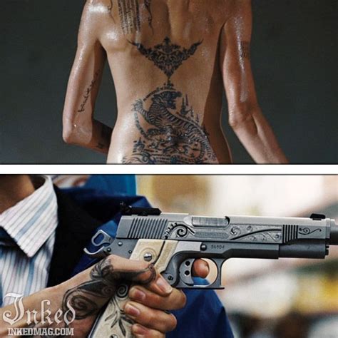 Angelina Jolie Hand Tattoo Wanted