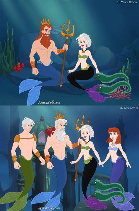 Little Mermaid Trition Mermaid Ursula By Tensaisaiyan