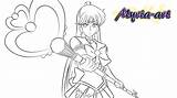 Sailor Pluto Myria Lineart Anime sketch template