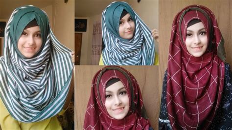 simple hijab tutorial  beginners noshin nower youtube