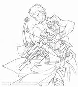 Night Fate Stay Coloring Pages Bow Archers Fs Template Deviantart Sketch sketch template