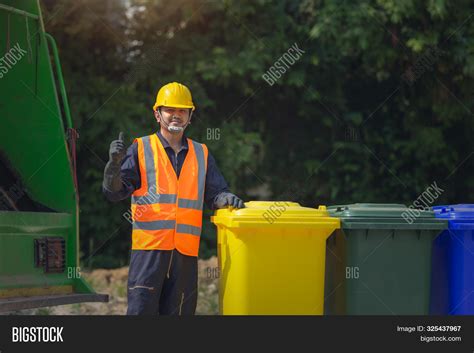 garbage collector image photo  trial bigstock