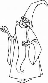 Merlin Wizard Adults Wecoloringpage sketch template