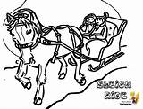 Coloring Christmas Sleigh Pages Ride Print Kids Cool Sheet Printouts Jesus Yescoloring sketch template