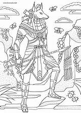 Anubis Aboriginal sketch template