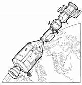 Ruimtevaart Geschiedenis Coloring Kleurplaat Geschichte Raumfahrt Malvorlage Soyuz Apllo Koppelen Sitemap Tinamics sketch template