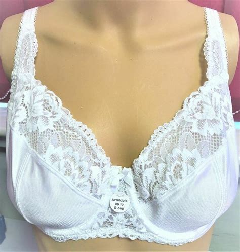 tu white underwired lace full cup bra 34dd ebay lace full cup full