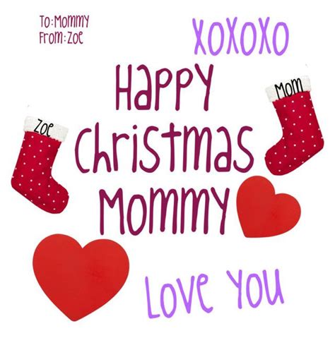 daughter  mommy christmas card  zoebop  polyvore featuring art