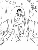 Dracula Vampire Coloring4free Mycoloring sketch template