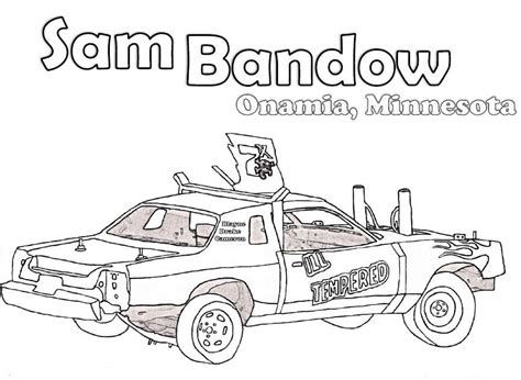 demolition derby car coloring pages sketch coloring page