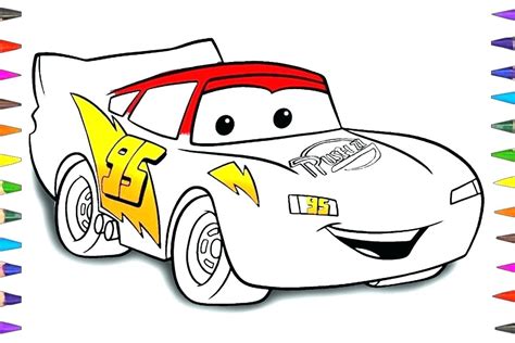 lightning mcqueen colouring pages  print  getdrawings