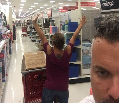 couple drunk shopping at target popsugar love and sex