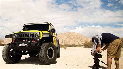 A Jeep Wrangler Gets A Crazy Desert Stunt Drive In