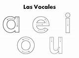 Vocales Trazar Abecedario Vocal Hojas Aprender Escritura sketch template