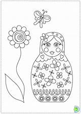 Coloring Pages Dolls Russian Getcolorings Matryoshka sketch template