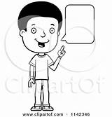 Talking Clipart Boy Cartoon Teenage Adolescent Cory Thoman Vector Outlined Coloring Royalty Clipartof sketch template