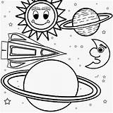 Coloring Pages Solar System Kids Printable Color Popular sketch template