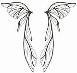 Angel Wings Lineart Line Clip Clipart sketch template