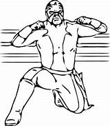 Wrestling Wrestler Clip Wwe Clipart Masked Raw Clker Cliparts Vector Ocal Shared Clipartix sketch template