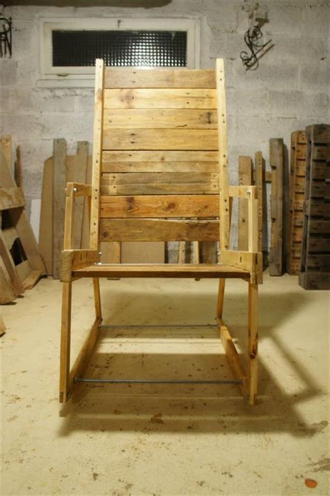 diy pallet wood rocking chair pallet furniture plans