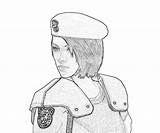 Jill Valentine Face Coloring Pages sketch template