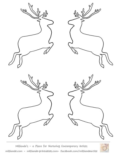 reindeer template  wood