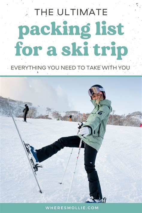 ultimate packing list   ski trip