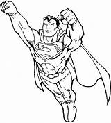Coloring Pages Superman Kids Printable Sheets sketch template